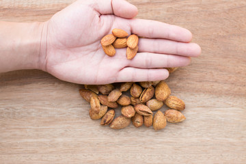 Almonds on hand