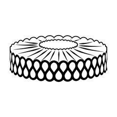 vector image of collar