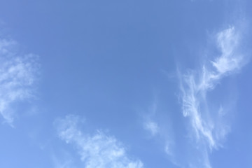 Fototapeta na wymiar Beautiful morning blue sky and white clouds.