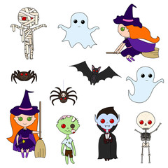 Halloween characters
