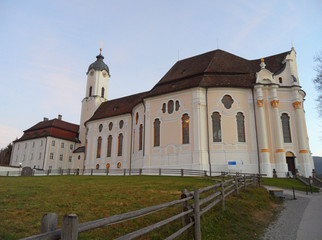 The Wieskirche or Pilgrimage Church of the Scourged Saviour in Bavaria, Germany