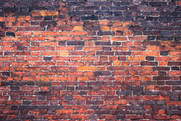 brick wall with retro effect background for design