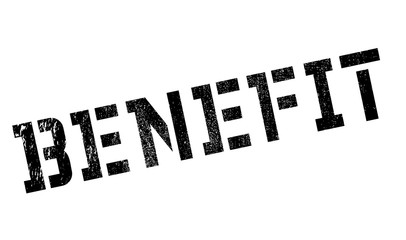 Benefit rubber stamp. Grunge design with dust scratches. Effects can be easily removed for a clean, crisp look. Color is easily changed.