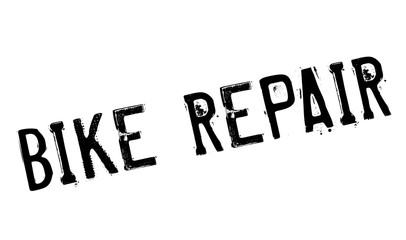Bike Repair rubber stamp. Grunge design with dust scratches. Effects can be easily removed for a clean, crisp look. Color is easily changed.