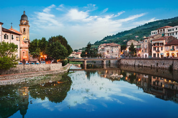 Obraz premium the ancient Italian city Dolceaqua. Liguria.