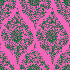 Vector Seamless Ethnic  Pattern
