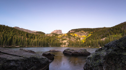 Autumn, Hallett Peak, Bear Lake, Rocky Mountain National Park, C