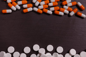 packings of pills and capsules of medicines