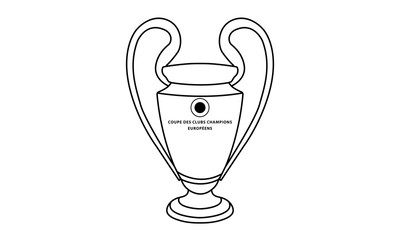 Pictogram - Champions League Trophy - Piktogramm - Pokal, Henkelpott