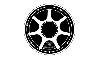 Pictogram - German Second Soccer League Trophy - Piktogramm - Meisterschale Deutsche Zweite - Icon, Symbol