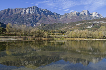 Obraz premium Terlagosee im Trentino