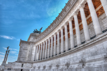 Vittoriano in Rome Altar of the Fatherland, colonnade 