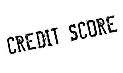 Credit Score rubber stamp. Grunge design with dust scratches. Effects can be easily removed for a clean, crisp look. Color is easily changed.