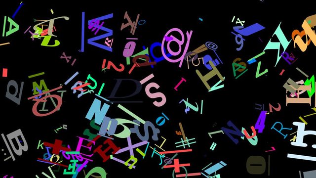 Random graphics shapes animation