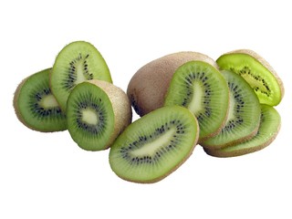 green fruit of kiwi
