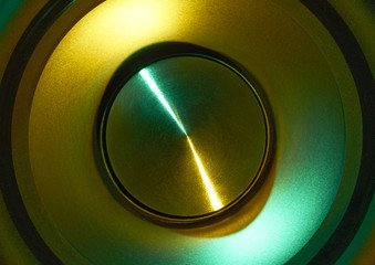 colorful loudspeaker detail