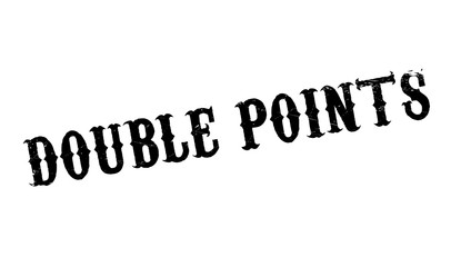 Double Points rubber stamp. Grunge design with dust scratches. Effects can be easily removed for a clean, crisp look. Color is easily changed.