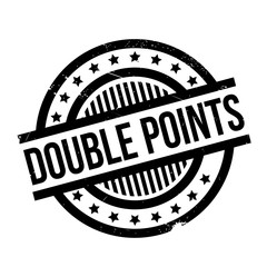 Double Points rubber stamp. Grunge design with dust scratches. Effects can be easily removed for a clean, crisp look. Color is easily changed.