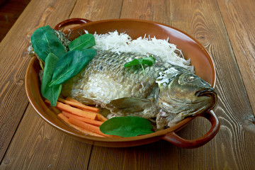 Czech Carp Poached
