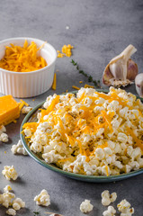 Homemade cheese popcorn