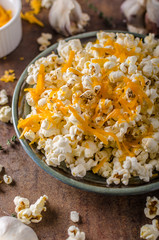 Homemade cheese popcorn