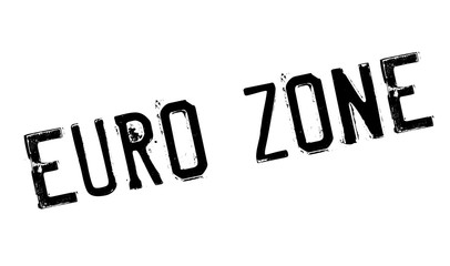 Euro Zone rubber stamp. Grunge design with dust scratches. Effects can be easily removed for a clean, crisp look. Color is easily changed.
