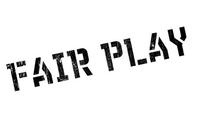 Fair Play rubber stamp. Grunge design with dust scratches. Effects can be easily removed for a clean, crisp look. Color is easily changed.