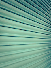 Turquoise Store Window Shutter