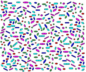 Background with drugs