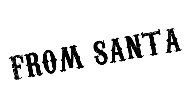 From Santa rubber stamp. Grunge design with dust scratches. Effects can be easily removed for a clean, crisp look. Color is easily changed.