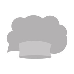 gray scale silhouette of chefs hat vector illustration