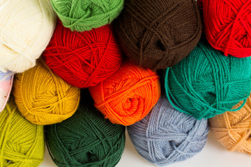 colorful balls of yarn