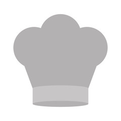 gray scale silhouette of chefs hat in crown shape vector illustration