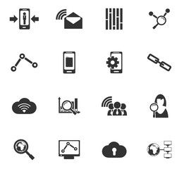 Fototapeta premium data analytic icon set