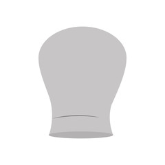 gray scale silhouette of chefs hat rounded vector illustration