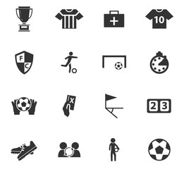 football icon set