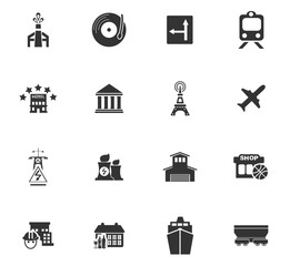 Fototapeta premium infrastructure icon set