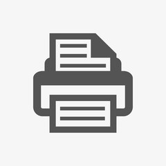 print icon stock vector illustration flat design