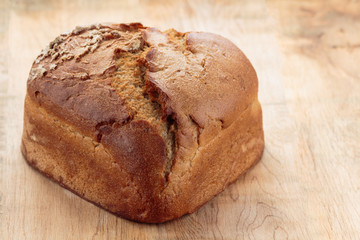 Rye bread in shape of the heart