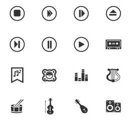 music icon set