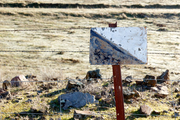 Señal coto privado de caza