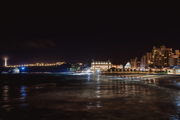 Fototapeta na wymiar biarritz france ocean sky beach