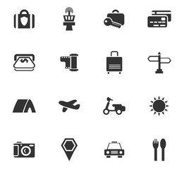 travel icon set