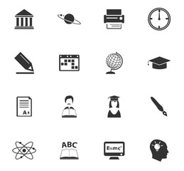 university icon set