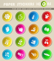 agriculture icon set