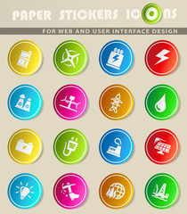 alternative energy icon set