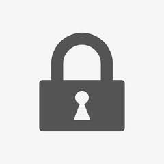 lock icon stock vector illustration flat design