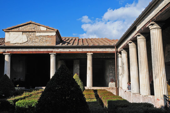 Pompei, ruderi e rovine dell'antica città romana