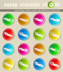 car service icon set