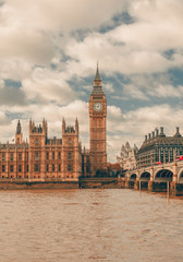 Fototapeta premium Big Ben and Houses of Parliament, London, UK
